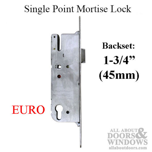 G-U Monolock 45/92 Euro Single Point Mortise Lock (SPL) - Stainless Steel - G-U Monolock 45/92 Euro Single Point Mortise Lock (SPL) - Stainless Steel