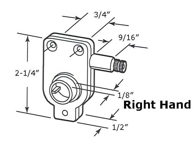 Operator for Awning or Jalousie Louver Torque 3/4 Inch Right Hand - Operator for Awning or Jalousie Louver Torque 3/4 Inch Right Hand