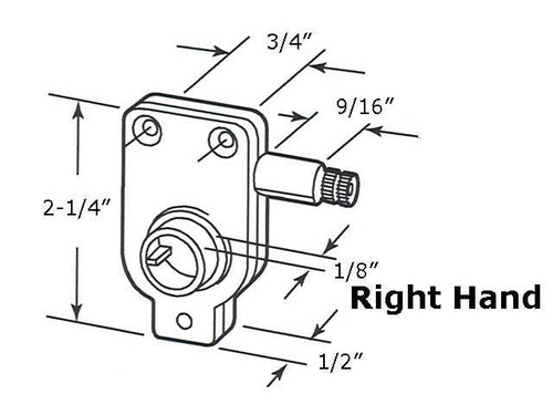 Operator for Awning or Jalousie Louver Torque 3/4 Inch Right Hand - Operator for Awning or Jalousie Louver Torque 3/4 Inch Right Hand