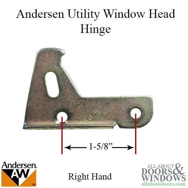 Sill Hinge - Right 7205-3, Andersen Basement / Utility Window - Sill Hinge - Right 7205-3, Andersen Basement / Utility Window