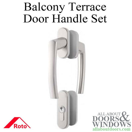 Roto  NT  R01.1  Balcony -Terrace  Door Handle, Full Set