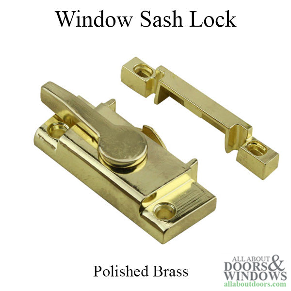 Sash / Cam Lock - Vinyl and Aluminum Sash Hardware, Diecast - Brass - Sash / Cam Lock - Vinyl and Aluminum Sash Hardware, Diecast - Brass