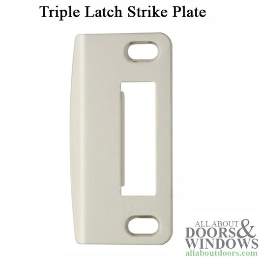 Multipoint lock strike plate, Triple Latch - Stainless Steel