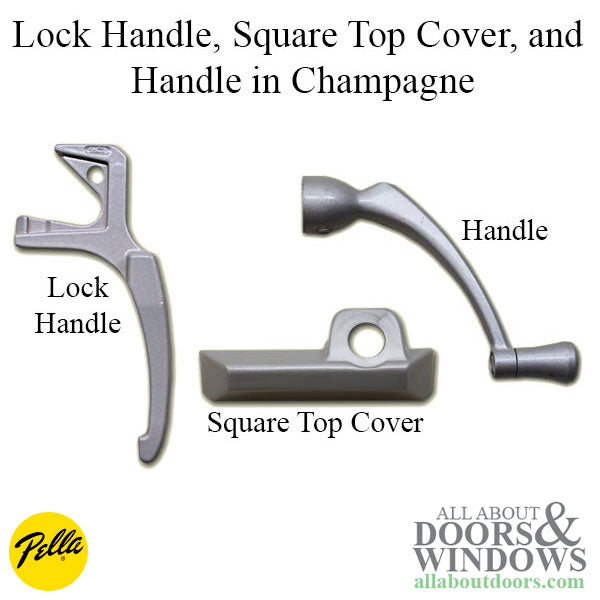 Hardware Pack, Square Cover, Handle, Lock  Right Hand - Choose Color - Hardware Pack, Square Cover, Handle, Lock  Right Hand - Choose Color