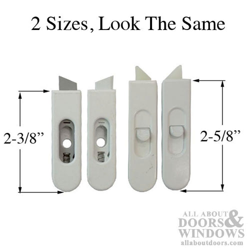 Pro-Shield Tilt Latch for LOWER Sash Gray Nose No Thumb Button Left Hand - Pro-Shield Tilt Latch for LOWER Sash Gray Nose No Thumb Button Left Hand