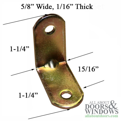 Steel  L-Bracket 1-1/4 x 1-1/4  - YDI - Steel  L-Bracket 1-1/4 x 1-1/4  - YDI