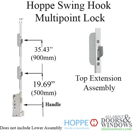 16mm Top Extension Swing Hook @ 19.69" & 35.43"