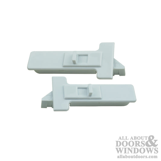 Tilt Latch, T - shape, LH/RH Pair, Large 2-13/16 - White