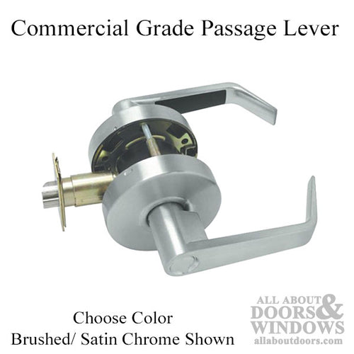 Grade 2, Passage Lever, 2-3/4bs,  Commercial - Choose Color - Grade 2, Passage Lever, 2-3/4bs,  Commercial - Choose Color