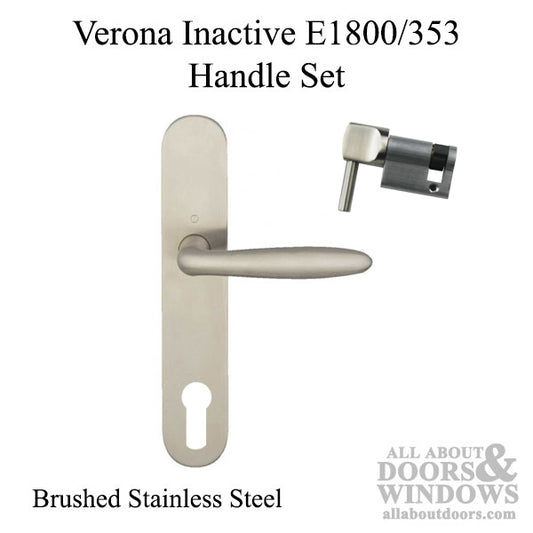 Hoppe Verona Inactive Handle Set Stainless Steel