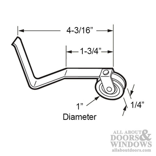 V Spring Tension Roller Assembly with 1 Inch Steel Wheel – Sliding Screen Door - V Spring Tension Roller Assembly with 1 Inch Steel Wheel – Sliding Screen Door