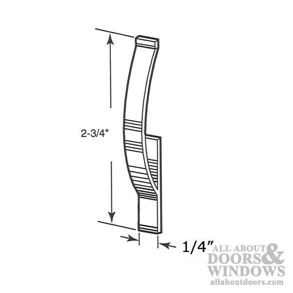 Window Screen Corner Mounted Tension Spring 2-9/16