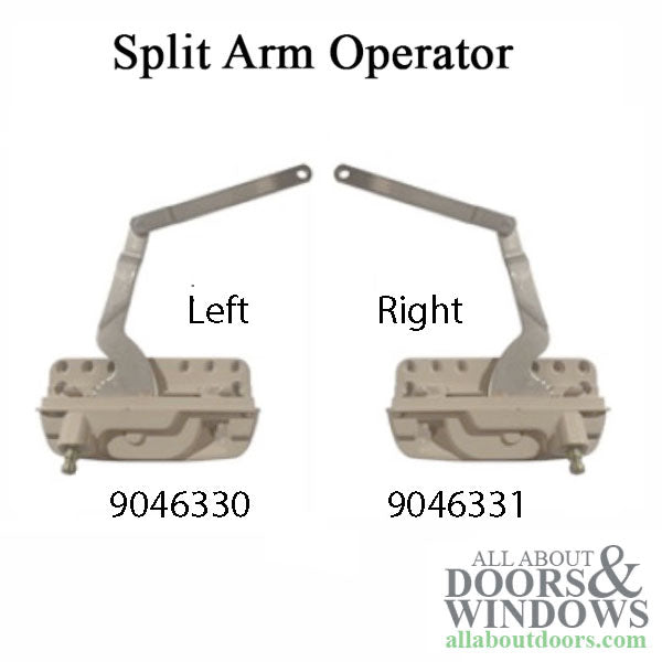 Andersen 100 Series Casement Split arm Operator, Left Hand - Andersen 100 Series Casement Split arm Operator, Left Hand