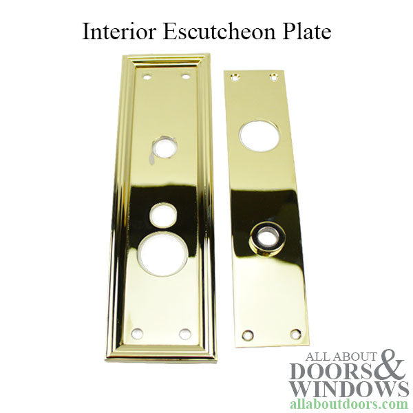 Baldwin - Nashville Interior Escutcheon Plate w/Knob Hole - Baldwin - Nashville Interior Escutcheon Plate w/Knob Hole