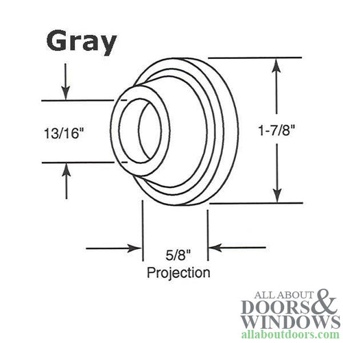 Door Bumper - Gray Rubber - Door Bumper - Gray Rubber