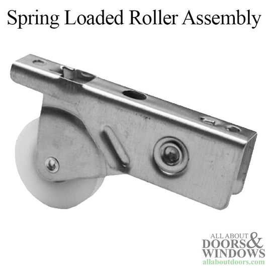 DISCONTINUED Roller Assembly with 1 Inch Nylon Wheel for Sliding Screen Door