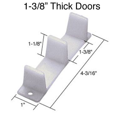 Nylon Bottom‑Mount Closet Door Floor Guide
