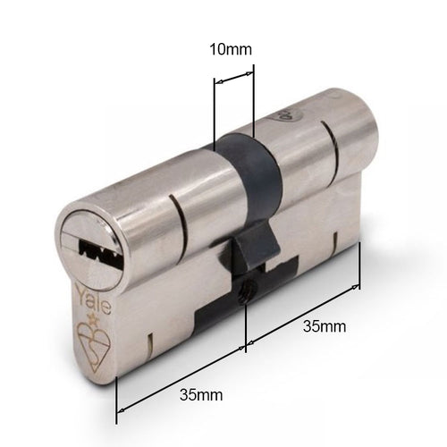 Yale Superior Euro Double Cylinder, British Standard, 35/35 70mm - Yale Superior Euro Double Cylinder, British Standard, 35/35 70mm