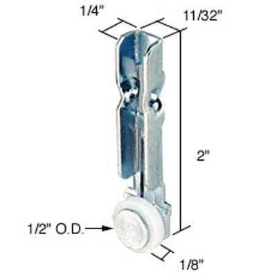 Roller Assembly (Flat) - Sliding Windows, Vertical Rail - Nylon / Steel - Roller Assembly (Flat) - Sliding Windows, Vertical Rail - Nylon / Steel