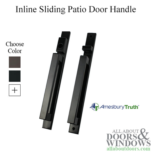 Modern / Contemporary  Inline Sliding patio door handle  Active