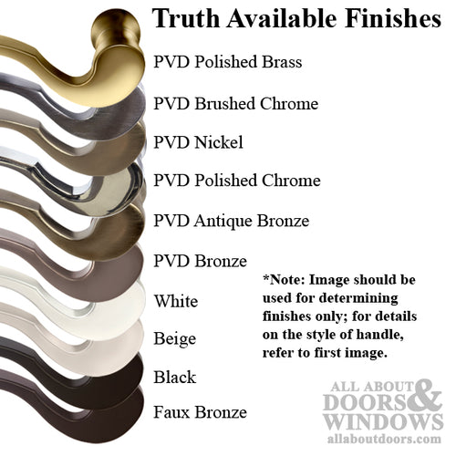 Truth Sentry Lock Handle Set Modern Decorative Solid Brass PVD Brushed Chrome - Truth Sentry Lock Handle Set Modern Decorative Solid Brass PVD Brushed Chrome