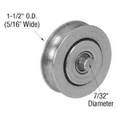 Roller Only, Ball Bearings, 1-1/2"  Diameter, Stainless Steel Finish