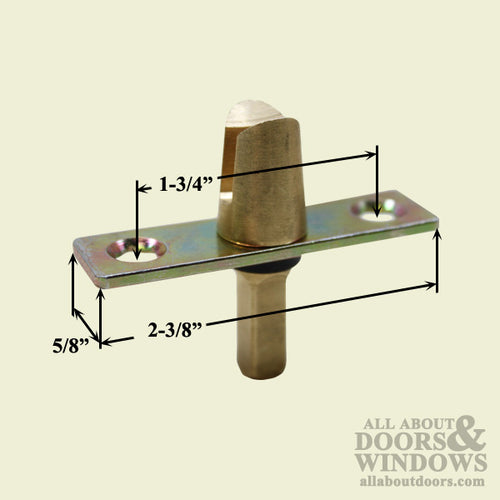 Fork Connector with Plate for Double French Casement Window - 3/4