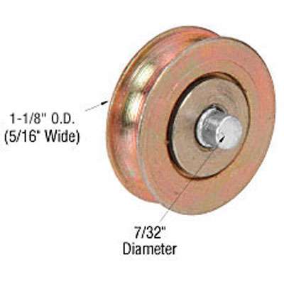 Roller Only,  1-1/8"  Diameter Steel - Fixed Axle Pin