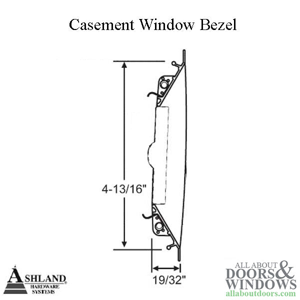 Casement Window Multi-Point Lock Bezel - Choose Color - Casement Window Multi-Point Lock Bezel - Choose Color