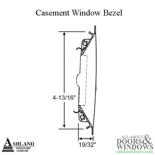 Casement Window Multi-Point Lock Bezel - Choose Color - Casement Window Multi-Point Lock Bezel - Choose Color