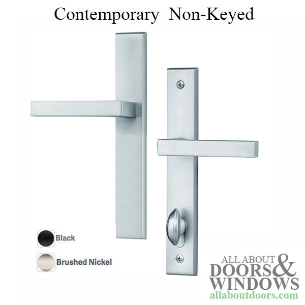 Contemporary Active Non-Keyed Multipoint Lock Door Handle Set - Contemporary Active Non-Keyed Multipoint Lock Door Handle Set