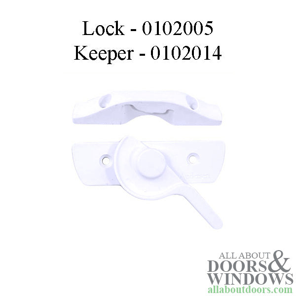 Andersen Screw Pack for Sash Lock & Keeper - White - Andersen Screw Pack for Sash Lock & Keeper - White