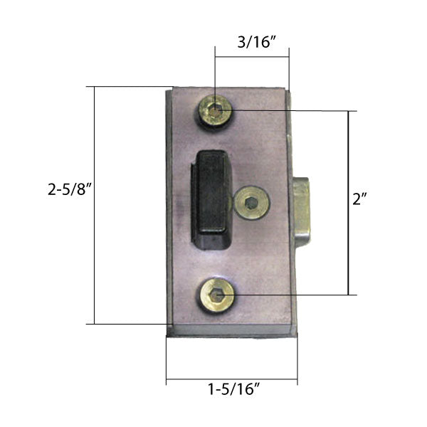 Latch - Vinyl and Aluminum Hardware, Steel - Black Oxide - Latch - Vinyl and Aluminum Hardware, Steel - Black Oxide