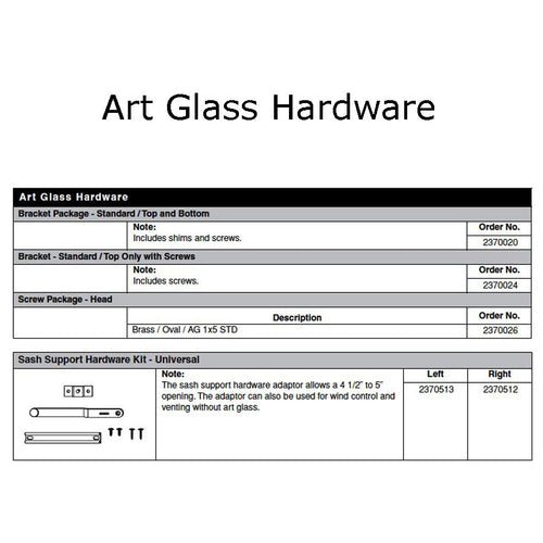 Andersen Perma-Shield Casement Windows - Sash Support Hardware Kit - Universal - Right - Andersen Perma-Shield Casement Windows - Sash Support Hardware Kit - Universal - Right