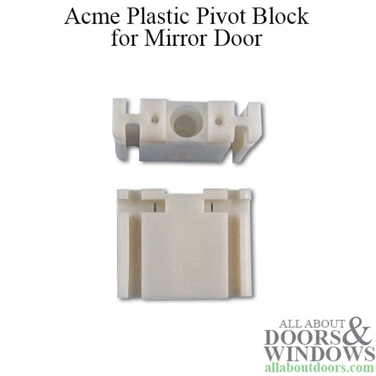 Acme Closet door part, Pivot Block Plastic