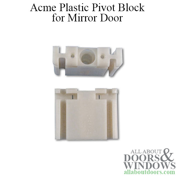 Acme Closet door part, Pivot Block Plastic - Acme Closet door part, Pivot Block Plastic