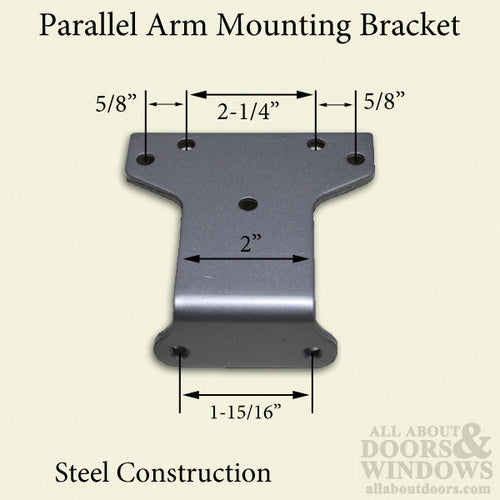 Parallel Arm Mounting Bracket for Heavy Duty Door Closer, BRONZE - Parallel Arm Mounting Bracket for Heavy Duty Door Closer, BRONZE