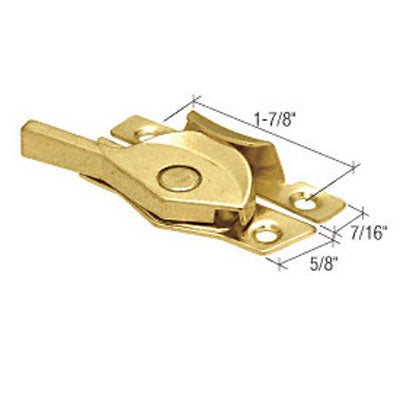 Sash / Cam Lock - Wood Sash Hardware, Diecast / Stamped Steel - Polished Brass - Sash / Cam Lock - Wood Sash Hardware, Diecast / Stamped Steel - Polished Brass