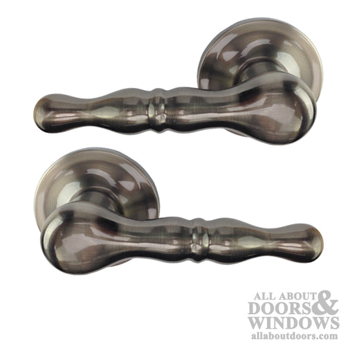 Kwikset Fremont US15A 732 FL Dummy Lever Pair, Antique Nickel - Kwikset Fremont US15A 732 FL Dummy Lever Pair, Antique Nickel