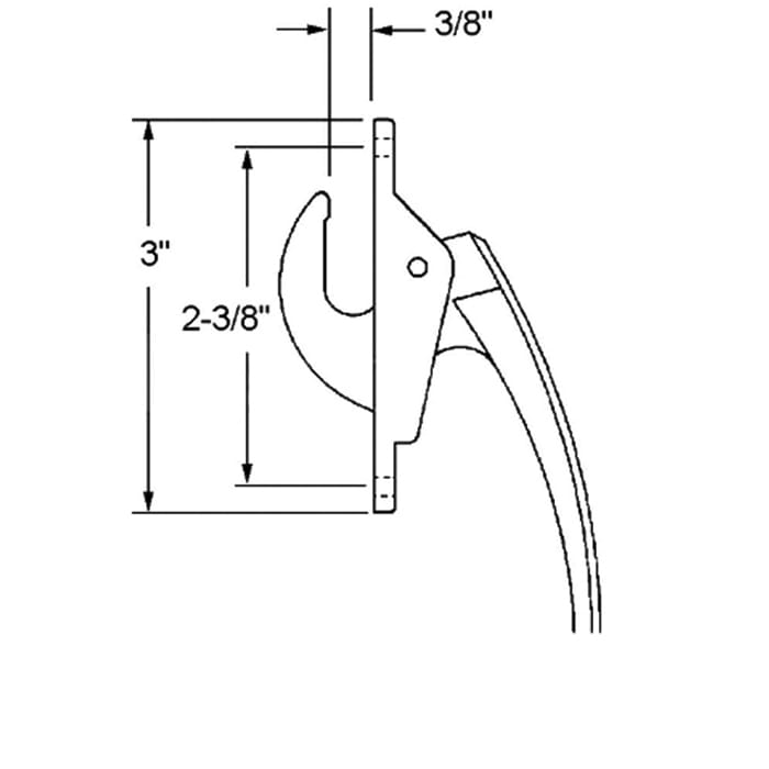 Truth 24.10 Locking Handle, 2-3/8