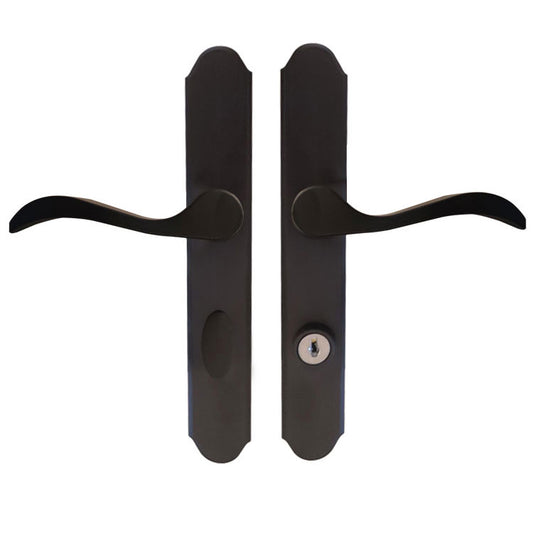 Curved Lever Mortise Lock Handle Set for Storm Doors