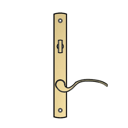 Truth Sentry Lock Handle Set, Traditional, Decorative finish over Brass, PVD Brass