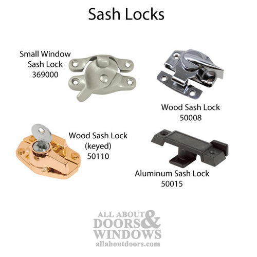 Small Window Sash Lock, Solid Brass - Choose Finish - Small Window Sash Lock, Solid Brass - Choose Finish