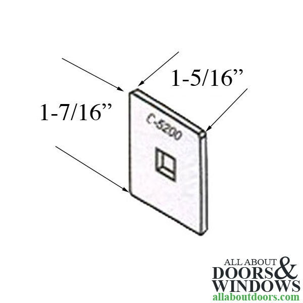 C-5200 Fixing Plate, 1-7/16