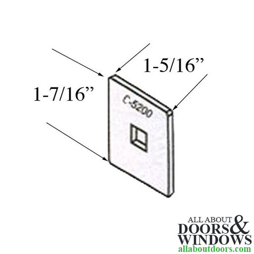 C-5200 Fixing Plate, 1-7/16