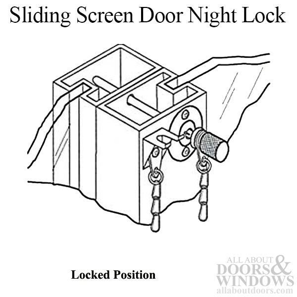Night Lock Pin for Sliding Patio Doors - Night Lock Pin for Sliding Patio Doors