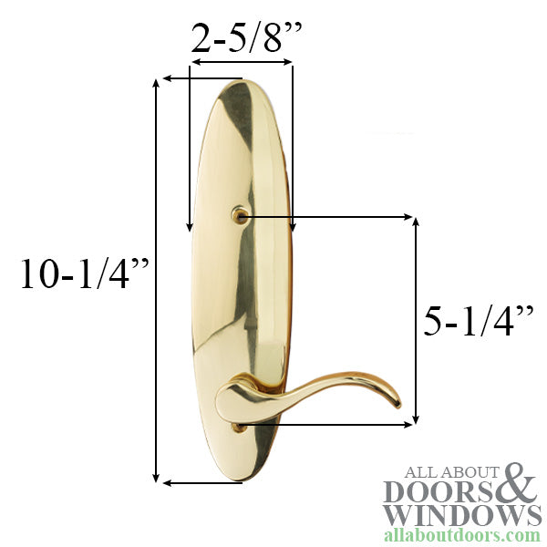 Blemished Dummy Handle Set - Polished Brass - Blemished Dummy Handle Set - Polished Brass