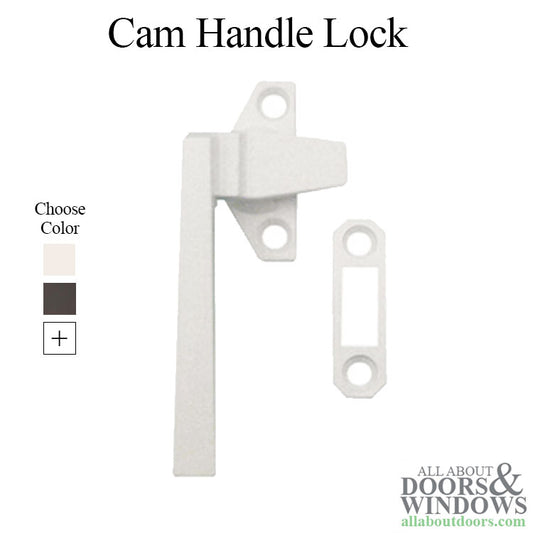 Casement Window Cam Handle Lock Left Handed 1.5 Inch Screw Hole Spacing Handle Lock