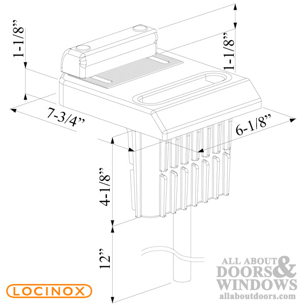 Adjustable Locinox Stop Plate for 1-1/2