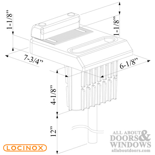 Adjustable Locinox Stop Plate for 1-1/2